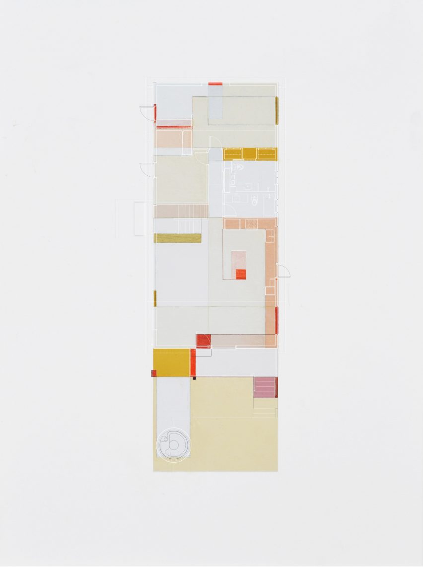 Floor plan of Pine Lane House by Ballman Khapalova