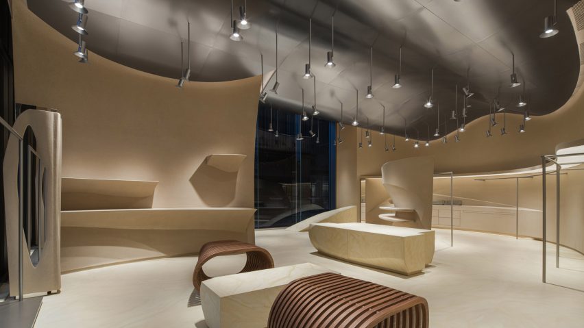 Snøhetta creates Holzweiler store informed by Norwegian coastline