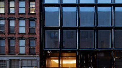 Black terracotta clad Manhattan office building