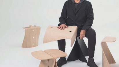 Phillipe Starck with chairs