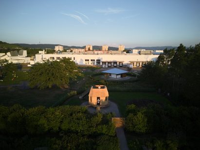 Garden house seen from afar