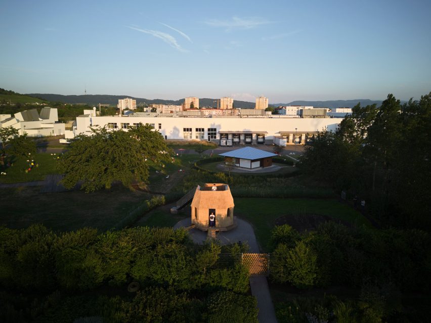 Garden house seen from afar