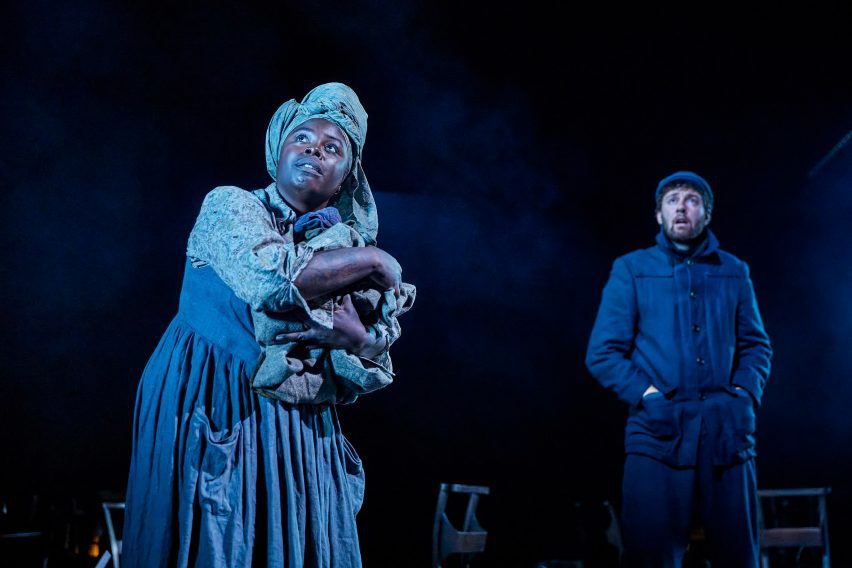 The cast of The Crucible on stage in London