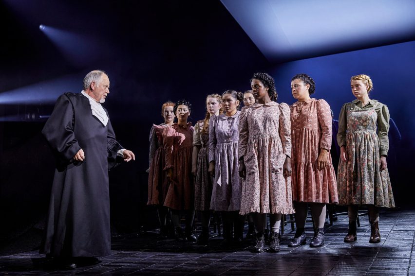 The cast of The Crucible on stage in London