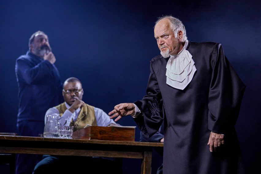 The cast of The Crucible on stage in London
