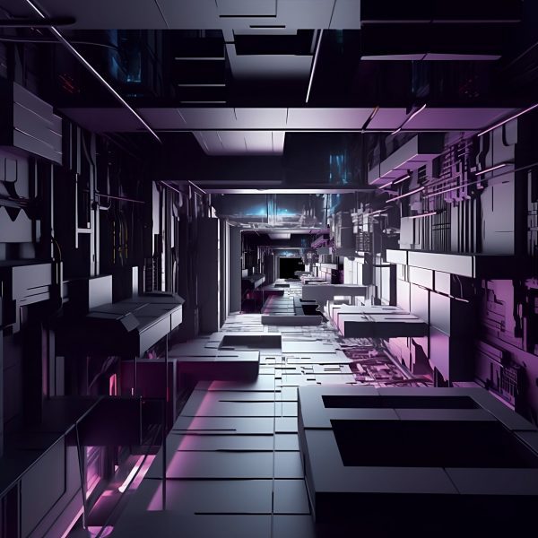 Visualisation of a techno music hub in Vienna