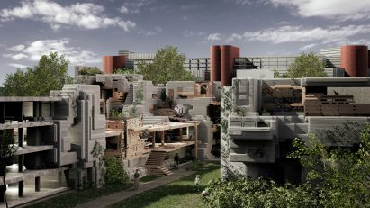 Visualisation of reclaimed infrastructural space in Austria