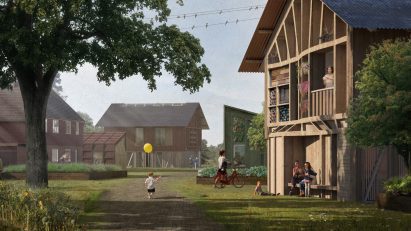 Visualisation of a housing development 