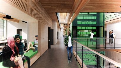 Interior visualisation of mixed-use building
