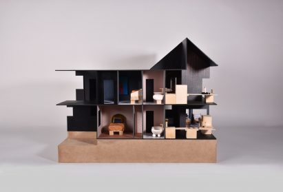 Sectional model of residential building