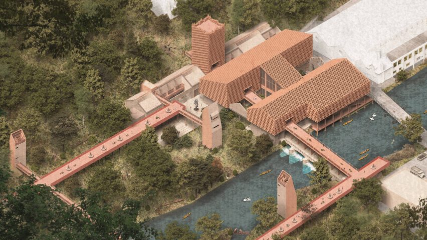 Visualisation of repurposed Wireworks building in Ambergate, England