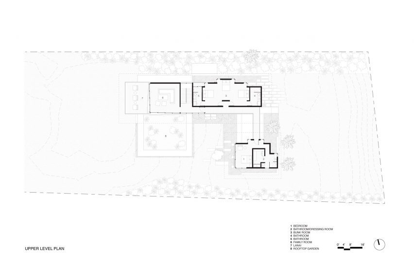 Upper level floor plan