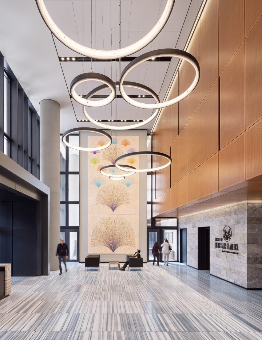 Interior of the US Embassy in Ankara