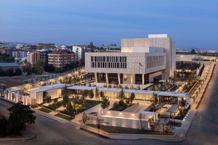 Exterior of the US Embassy in Ankara