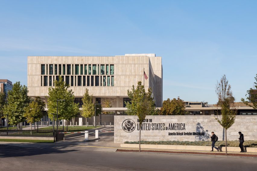 Exterior of the US Embassy in Ankara