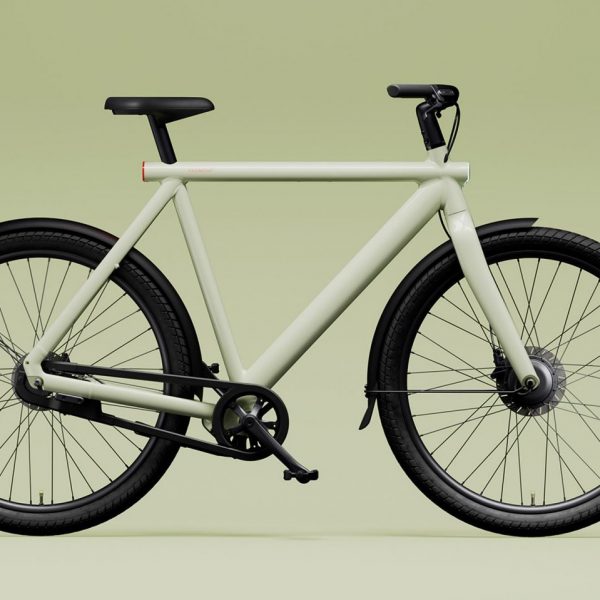 e-bike in green vanmoof