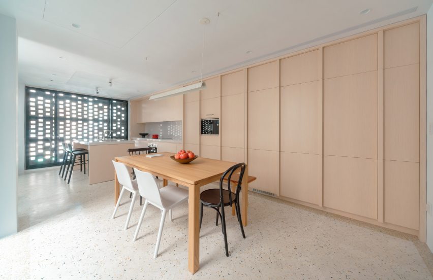 Interior of Veil House in Taiwan by Paperfarm