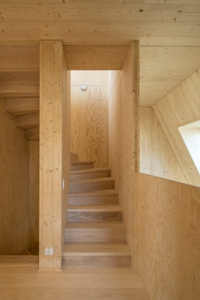 Wooden stairway