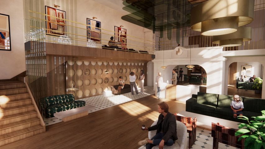 Visualisation of a hostel's interior