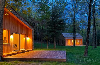 Two cabins with decks