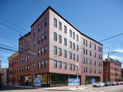 Pleasant Street brick building in Cincinnati, Ohio