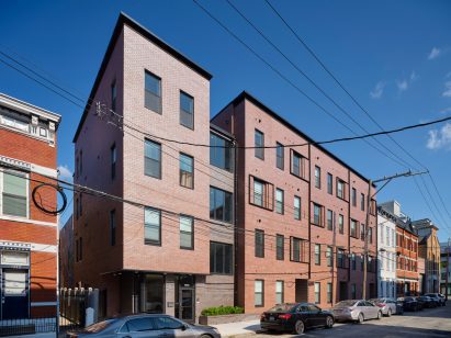Brick-clad building in Cincinnati by GBBN
