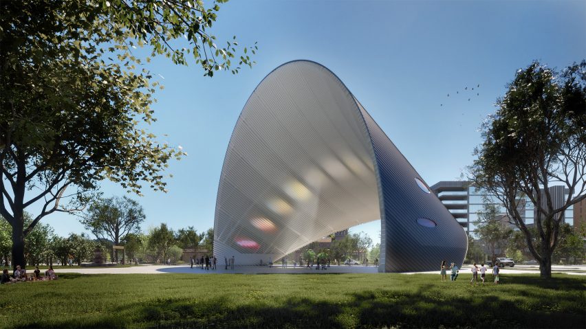 Arco del Tiempo in Houston by Riccardo Mariano