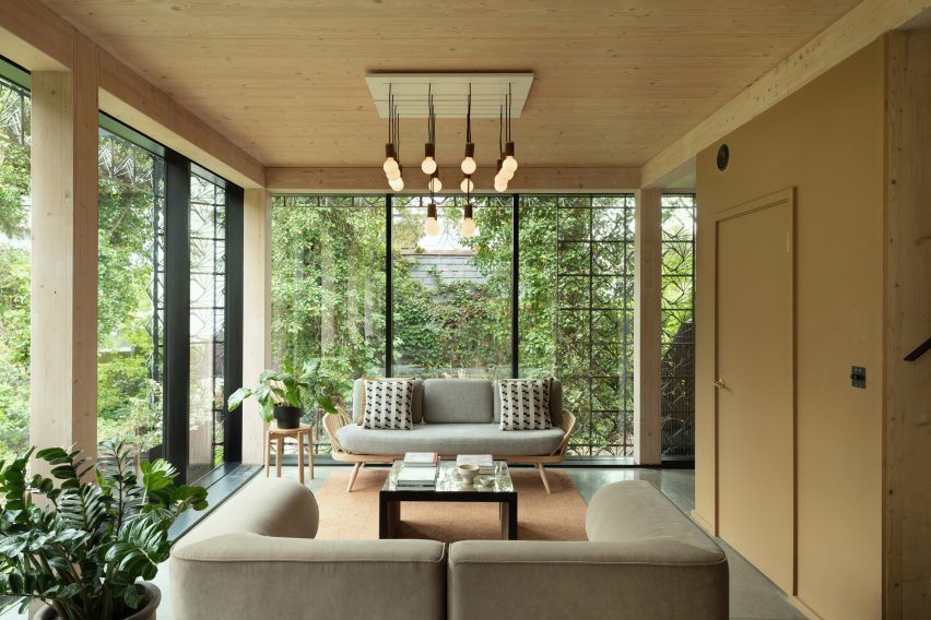 Interior of Woven house by Giles Miller Studio