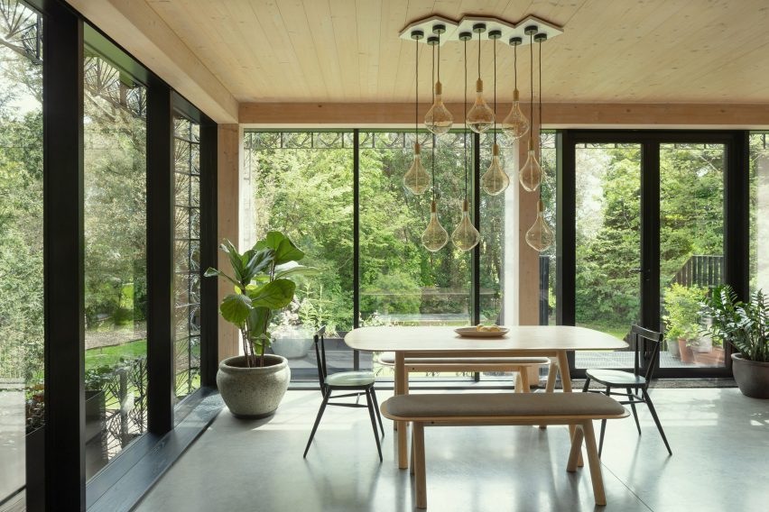 Interior of Woven house by Giles Miller Studio