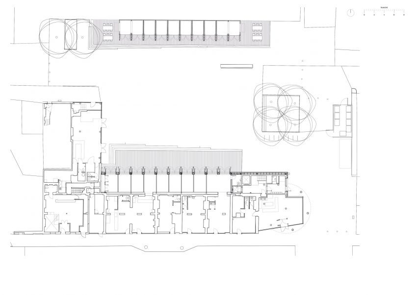 Ground floor plan of Bradbury Works by YN Studio