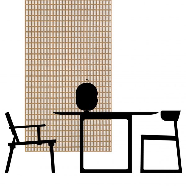 Graphic of chairs and table
