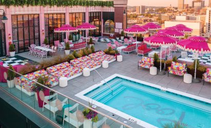 Outside pool of Graduate Hotels
