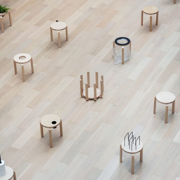 Render of alternative versions of Stool 60