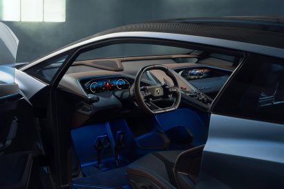 Cockpit of Italian sports car