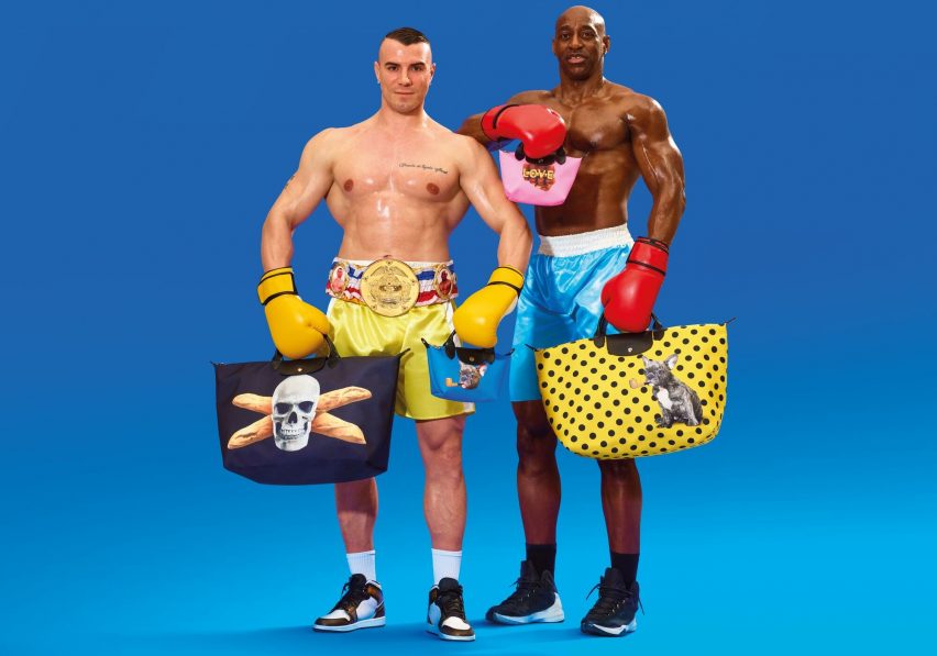 The Longchamp x Toiletpaper collection