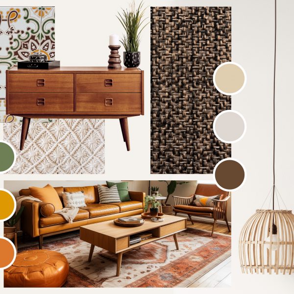 mood board of Introduction to Interior Design course at New York School of Interior Design