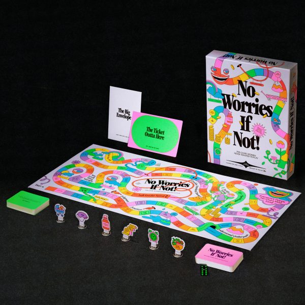 The board game presented on a table