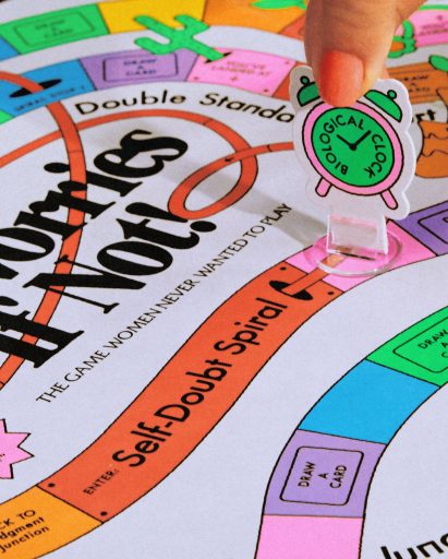 A closeup image of the No Worries If Not Game by billie and little troop