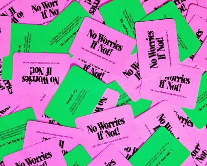 Closeup photograph of the board games' cards