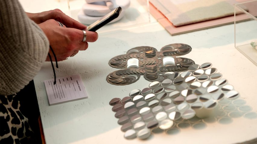 Photo of materials at Surface Design Show