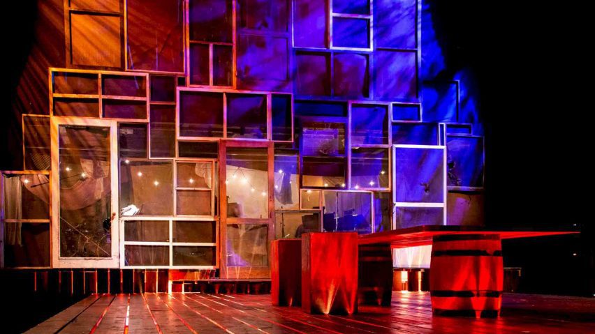 Photo of a stage set