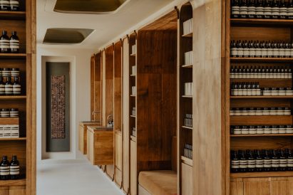 Rounded timber cabinetry by Sebastian Cox