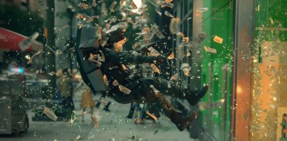 Bank robbery scene in Colossus video by Factory Fifteen for Spitfire Audio