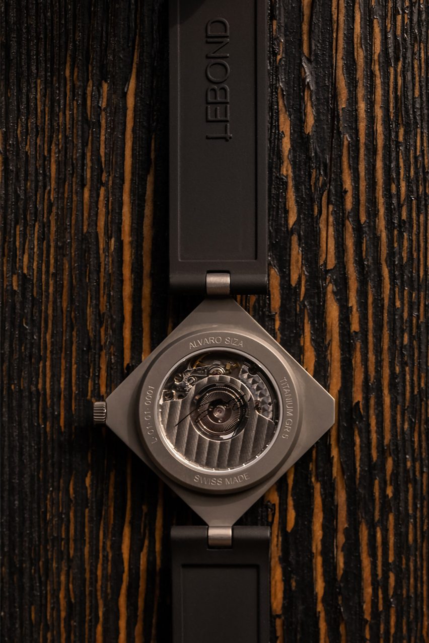 Back of Lebond Siza watch