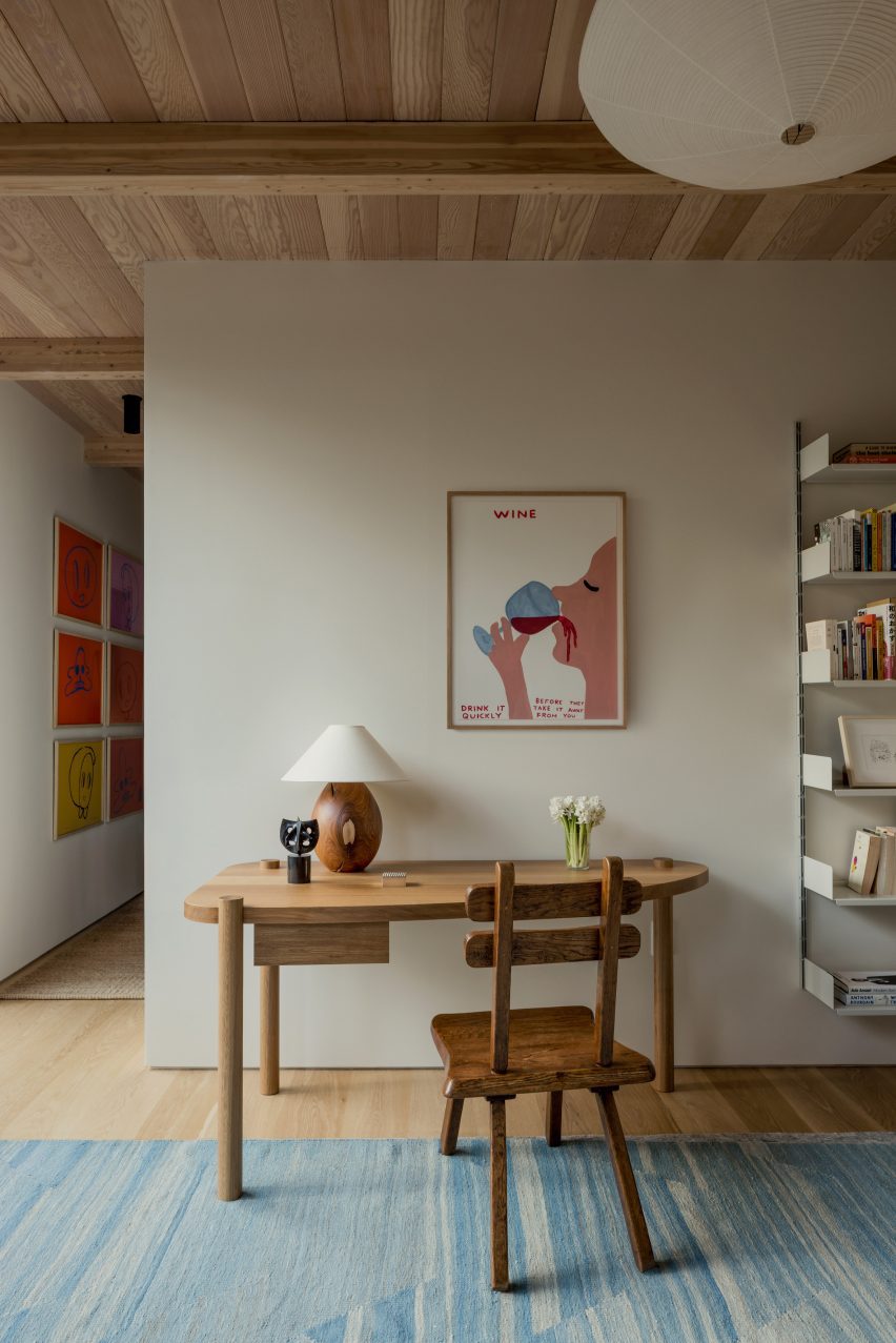 Vintage furniture in beach house