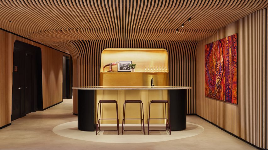 Woods Bagot lines American Australian Association HQ with oak battens