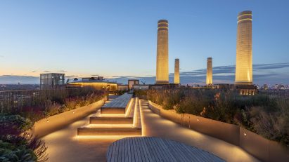 Battersea Roof Gardens landscaping by James Corner Field Operations