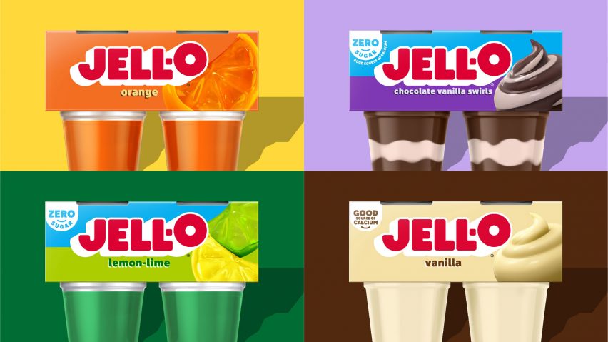 Jell-O pudding snacks with new logo