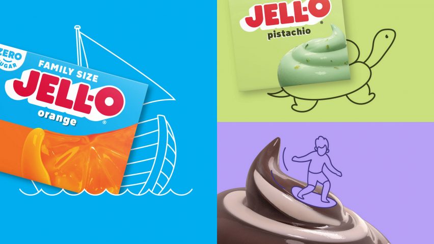 A turtle with a shell of pistachio Jell-O