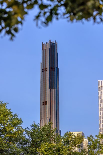 Brooklyn Tower rising from the trees
